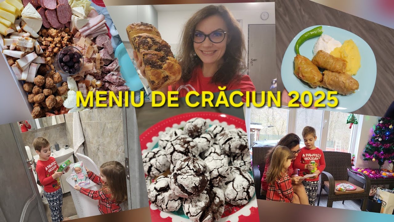 Meniu de Crăciun, cozonaci, fursecuri, cadouri si vizita Moșului 😍
