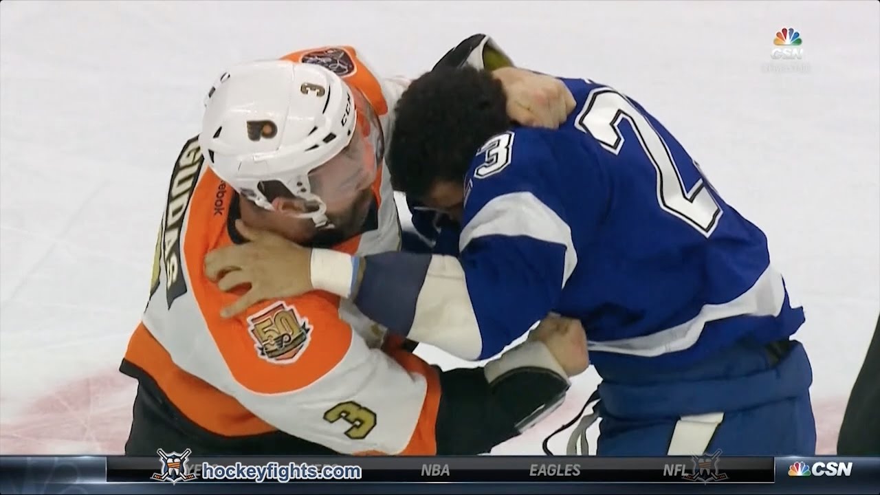 J.T. Brown vs Radko Gudas Nov 19, 2016