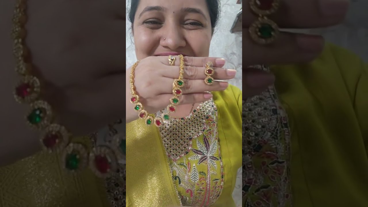 मस्त आणि ट्रेंडी असे साऊथ चे डायमंड शॉर्ट नेकलेस |booking no 9930593155|स्वस्त मस्त कलेक्शन ऑफर मधे