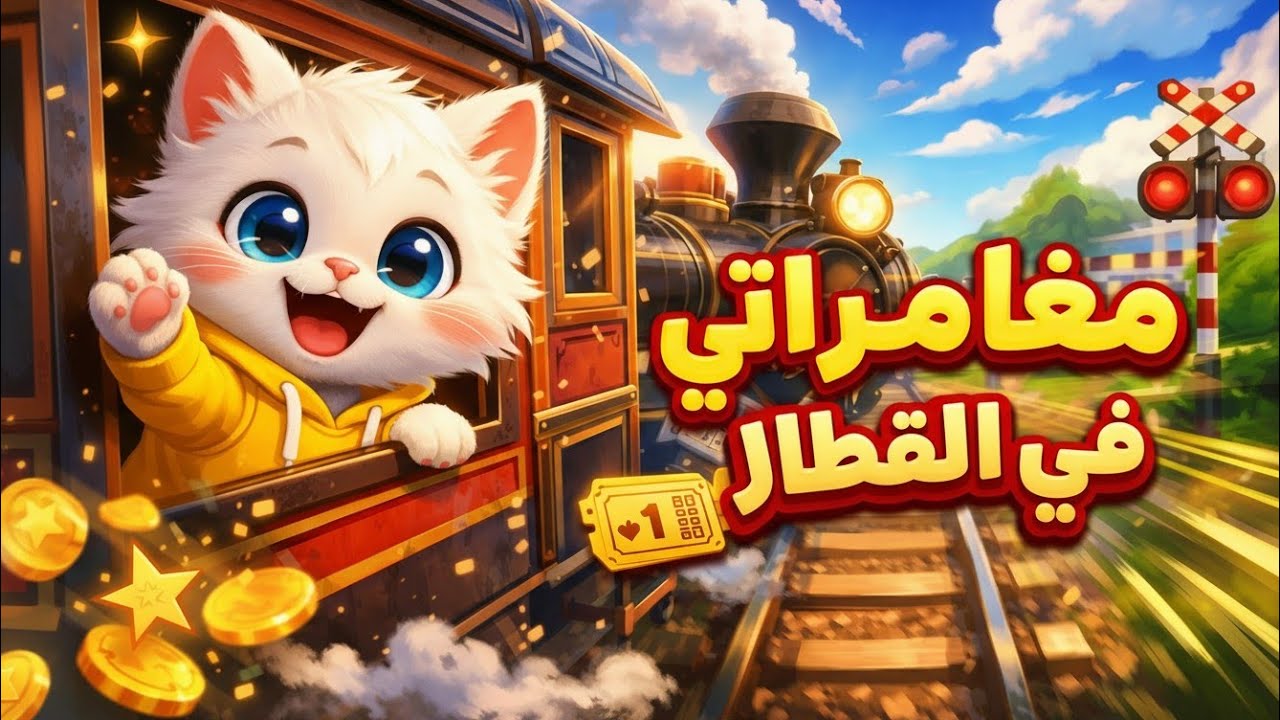 مغامرة لا تُصدق داخل القطار [مع القط الشجاع]🐱 اغاني الأطفال
