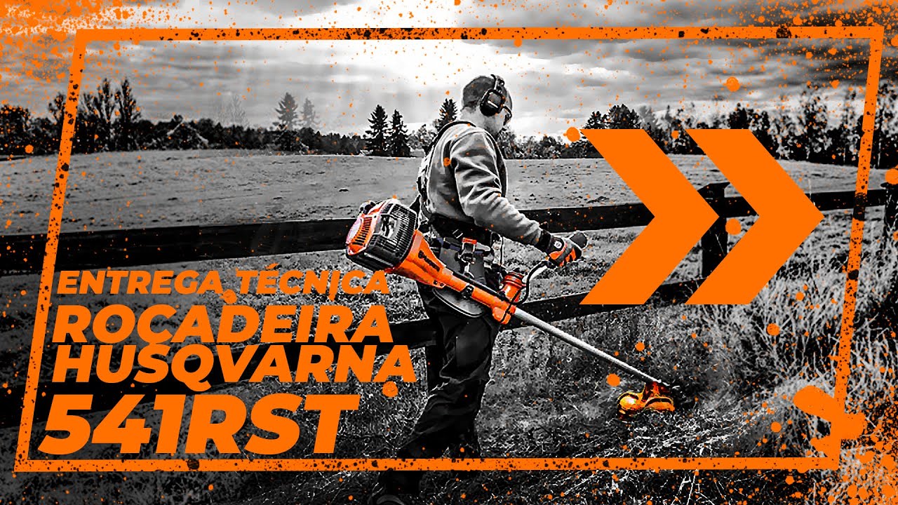 Entrega técnica de uma roçadeira HUSQVARNA 541RST - EMPÓRIO RURAL