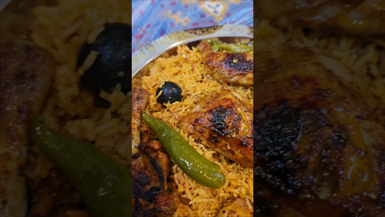 Arabic traditional food Kabsa🇸🇦/made by me😋&hearts;Homemade Arabic Kabsa/Great to eat👌