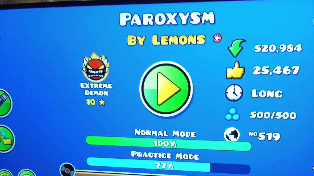 [FIRST ON 59FPS!] Paroxysm by Lemons 100% (MY BEST ACHIEVEMENT)