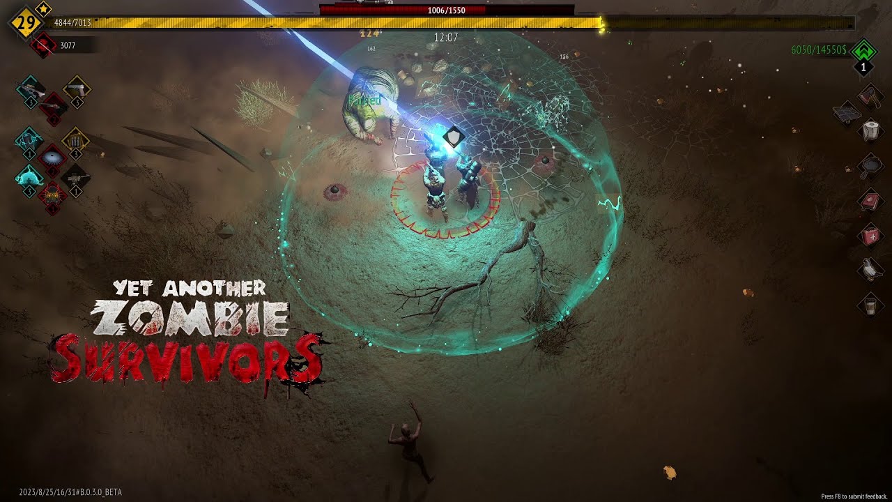 Yet Another Zombie Survivors - spider web bug - Beta version