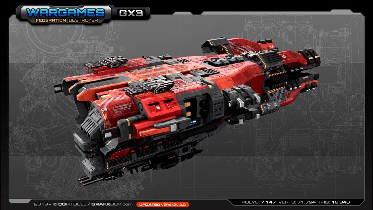 Spaceship / FEDERATION Destroyer GX3