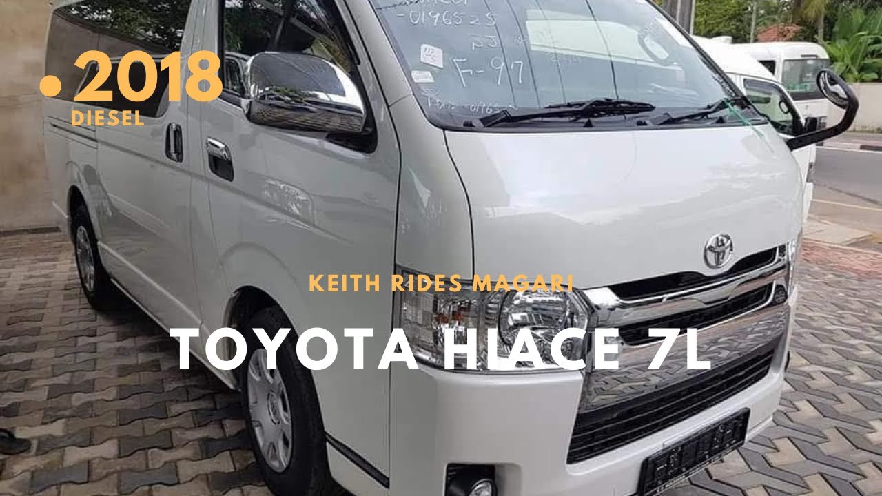 TOYOTA HIACE 7L AUTO DIESEL 2018 MODEL