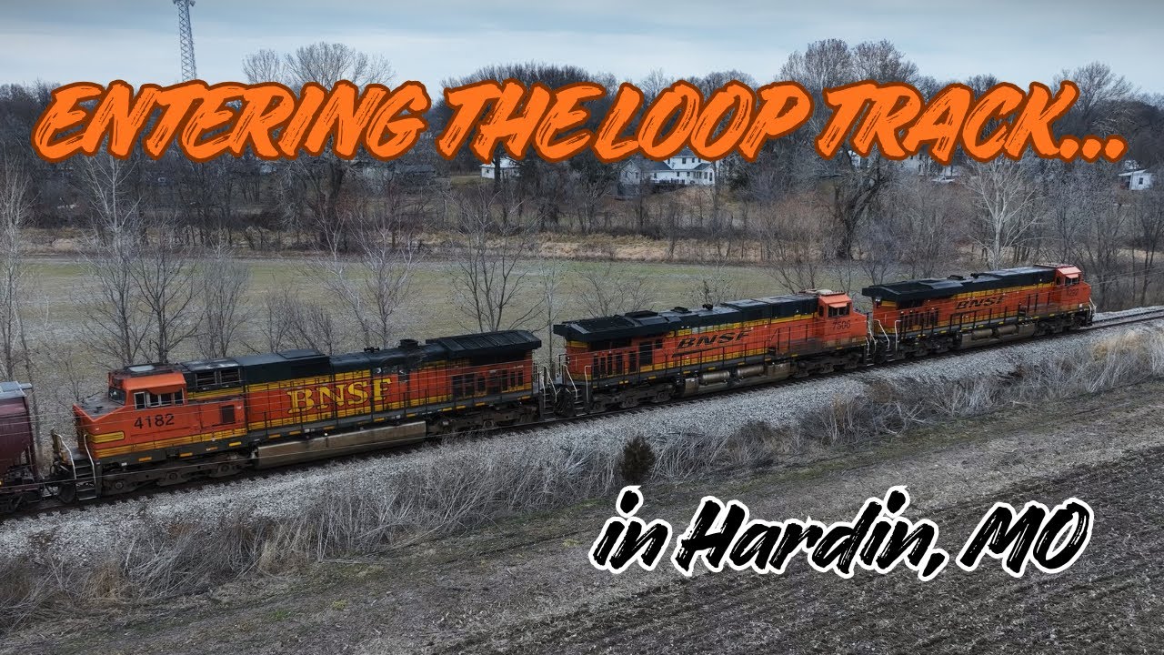 BNSF grainer exits the main and onto the Ray-Carroll Grainer Growers Hardin Loop track