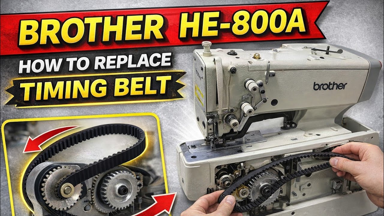 Brother HE 800 Timing Belt Replacement – Full Step by Step Guide