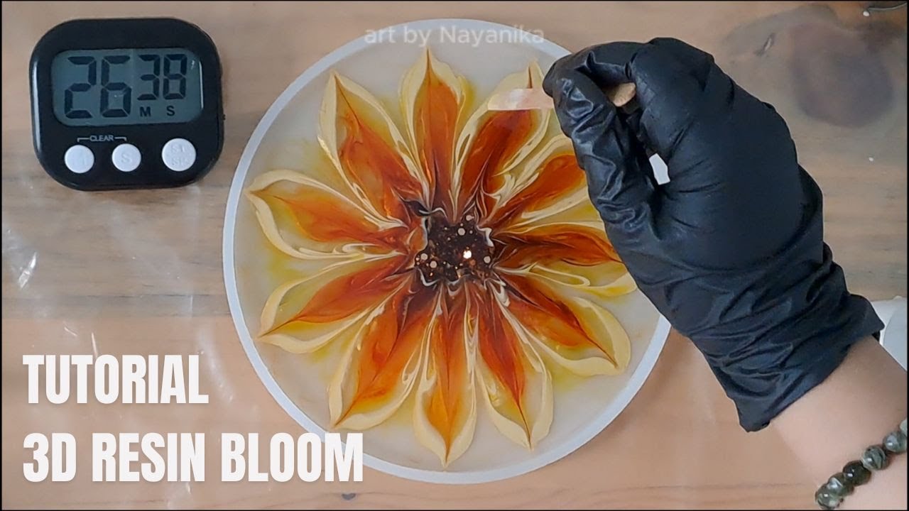 Big Sunflower 3D RESIN BLOOM Tutorial