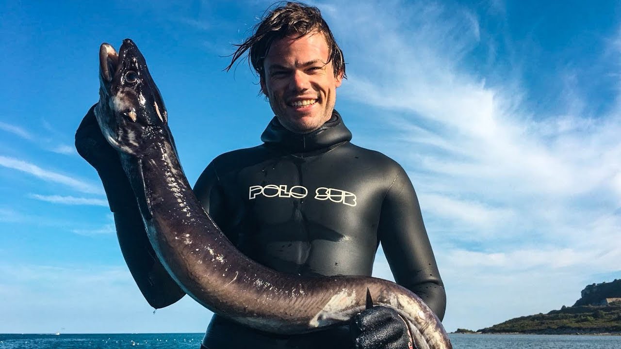 Catch and Cook Conger Eel - Spearfishing England United Kingdom
