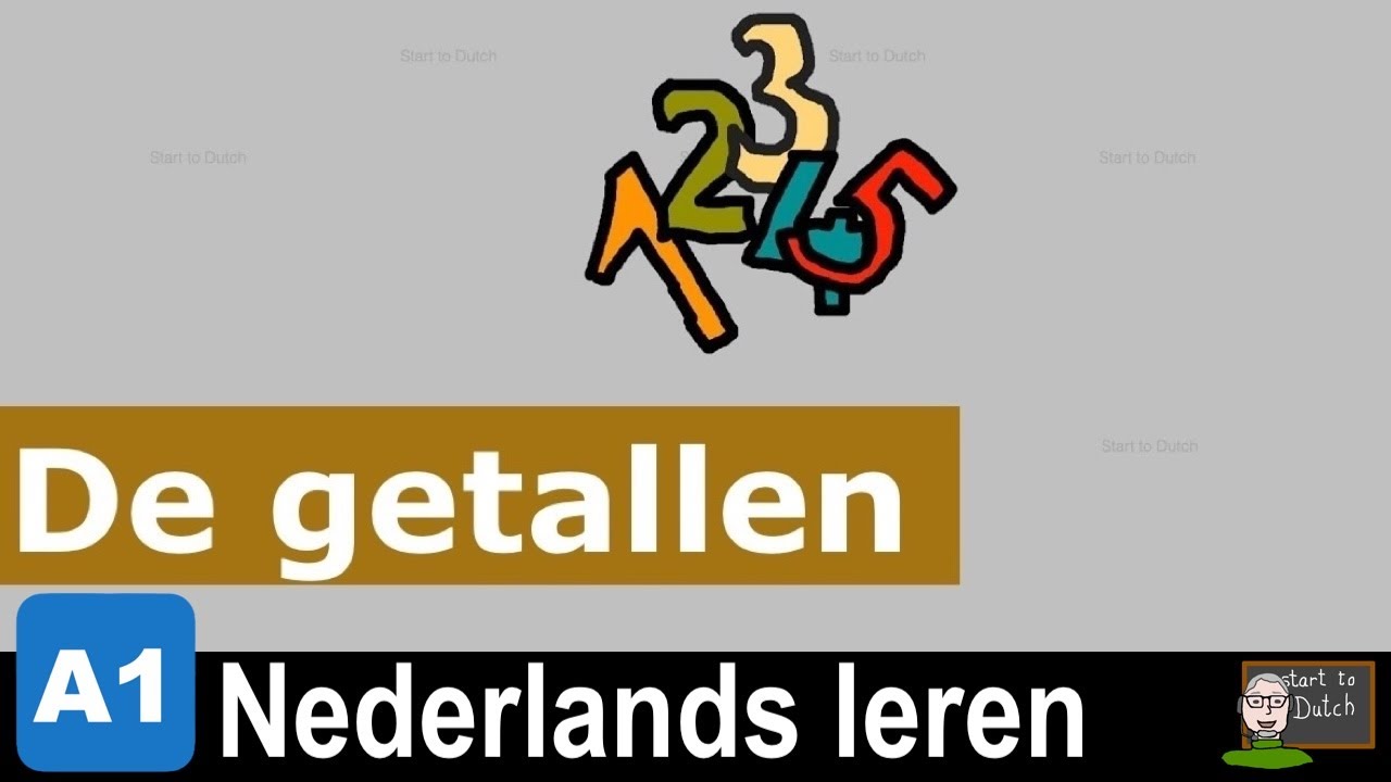NT2 A1 3.01 Getallen tot 100 - Les Nederlands leren - Learn Dutch Numbers  - cijfers 1.1 chiffres