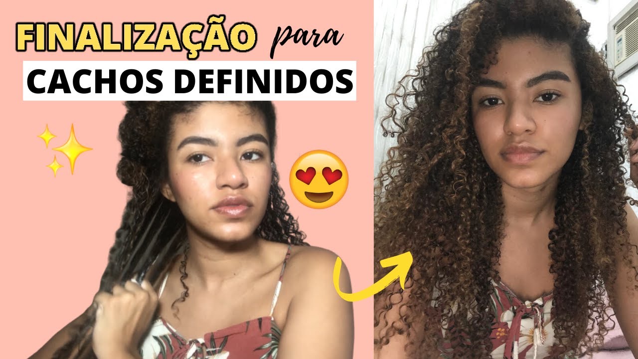 Finaliza&ccedil;&atilde;o CABELO CACHEADO * como definir os cachos* | Vict&oacute;ria Brito