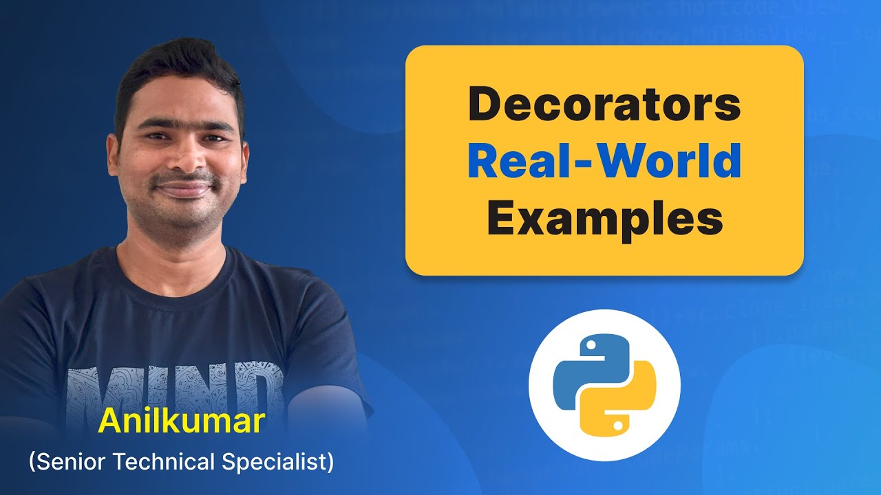 Python Class-43 : Decorators Real-time Examples [in Telugu]