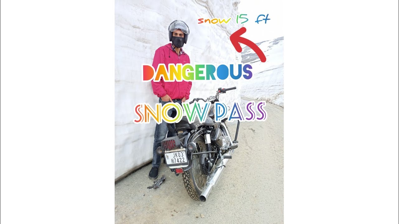 Sinthan Top Kashmir||Dangerous snow pass||Trip to hill station||(12,297)ft||Miles On Bike