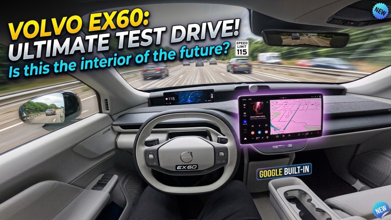 2027 Volvo EX60 POV Highway Range Test 4K Belgian Motorway Speed Experience. #volvoex60 #volvo #ex60