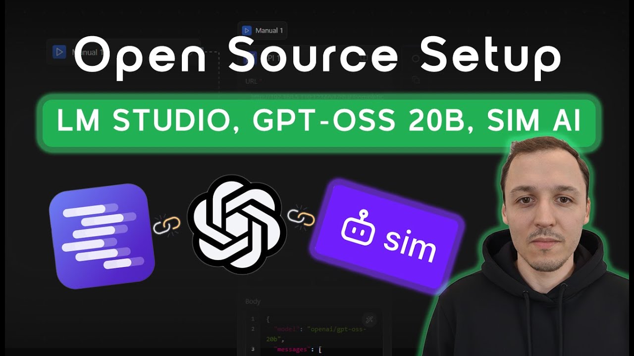 Разверните GPT OSS 20B в SIM AI через LM Studio — бесплатно!