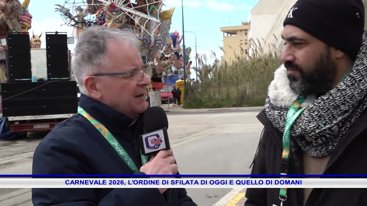 CARNEVALE 2026, L'ORDINE DI SFILATA DI OGGI E QUELLO DI DOMANI