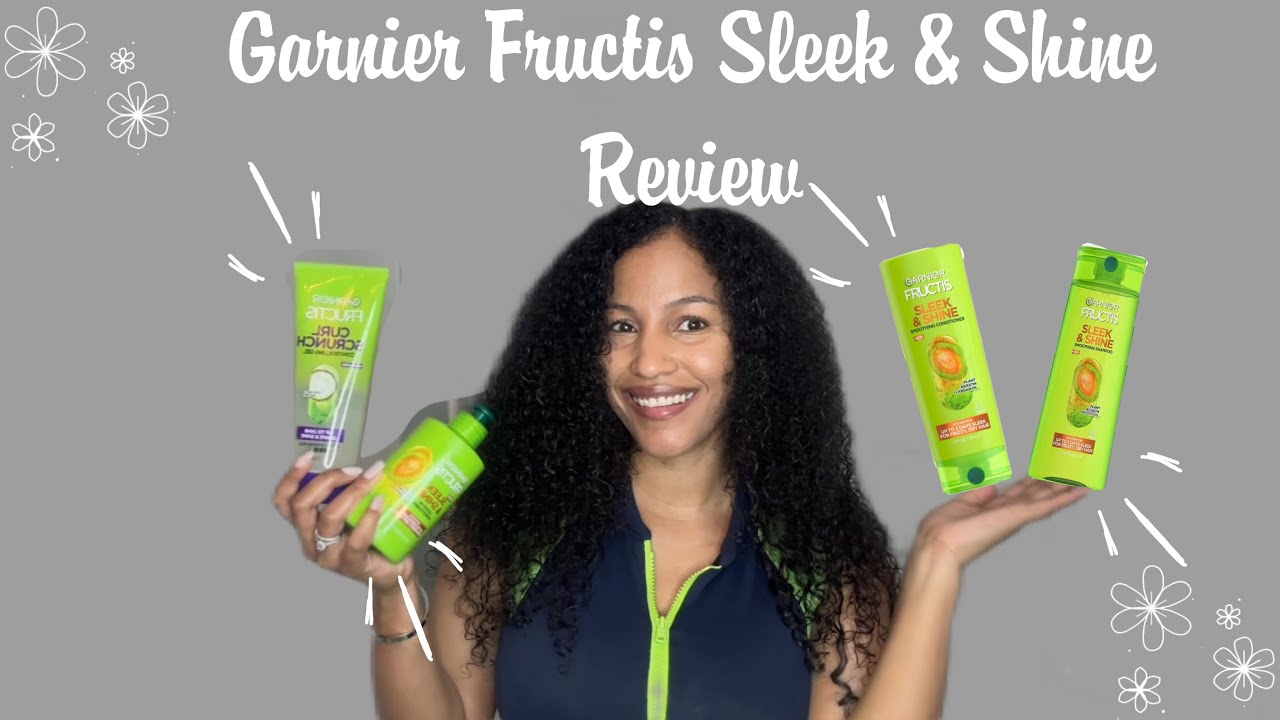 My Washday Routine Using Garnier Fructis Sleek & Shine Range | Curly Hair Product Review