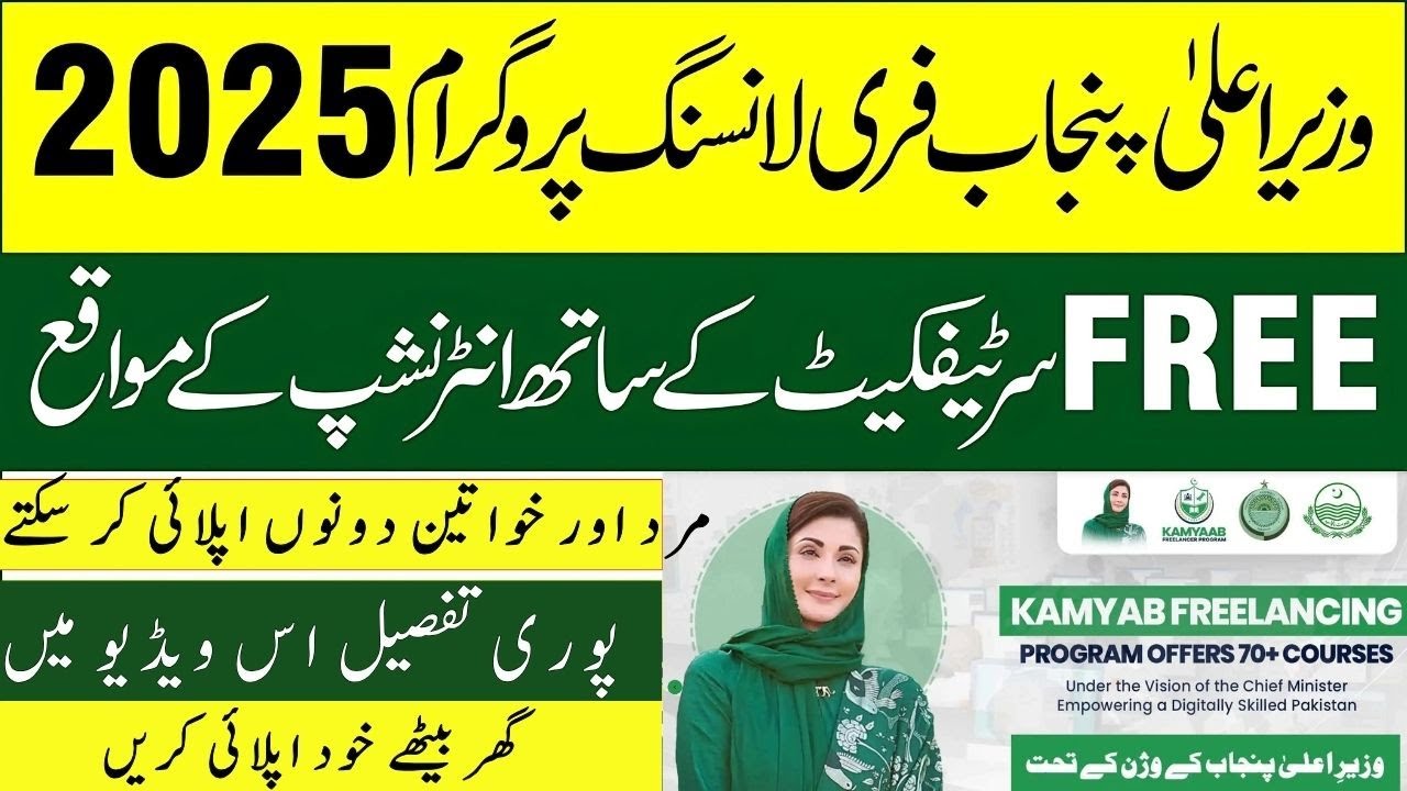 Kamyab Freelancer Program 2025 in Pakistan | Free Courses & Earn Money Online| Mr Software