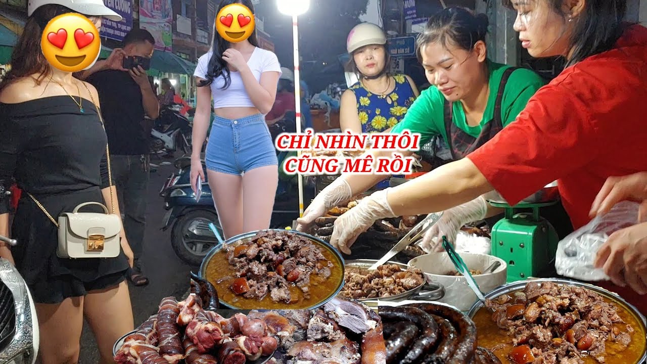 KHÓ CÓ THỂ TÌM ĐƯỢC QUÁN THỊT CHÓ VỈA HÈ THỨ 2 NGON NHƯ NÀY TOÀN GÁI XINH ĐẾN MUA