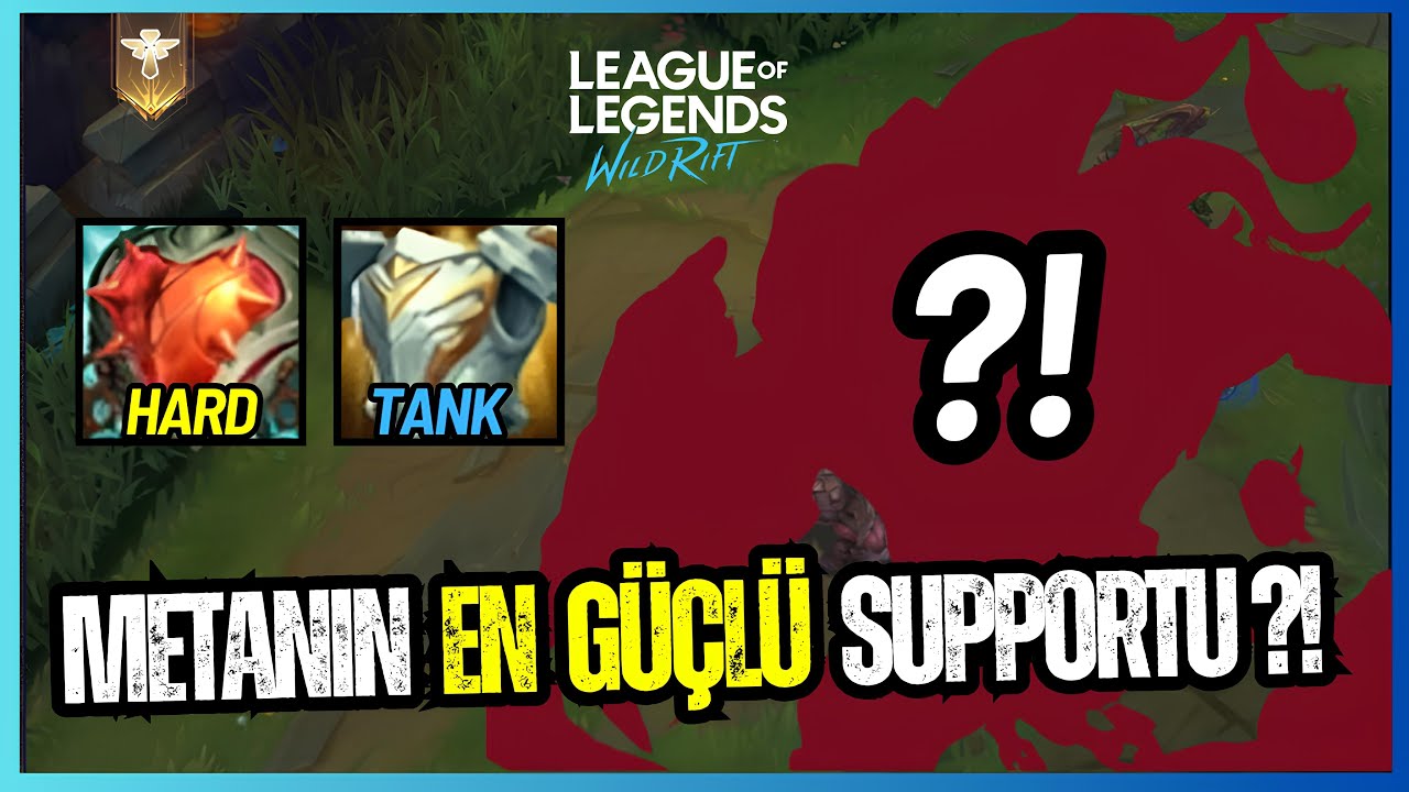 METANIN EN GÜÇLÜ SUPPORTU?!! CHALLENGER ELO'DA TÜM TAKIMDAN FAZLA DMG ATTIM!! - LOL Wild Rift