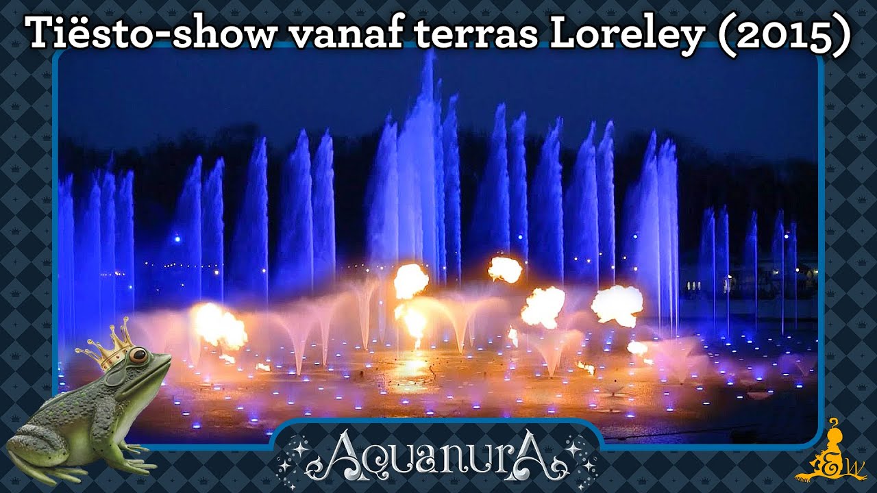 [#Efteling] Aquanura - Tiësto-show vanaf terras Loreley (2015)