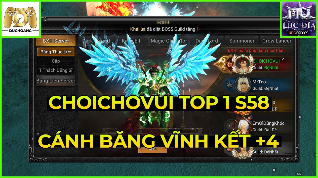 MU LỤC ĐỊA VNG: CHOICHOVUI NẠP THÊM 10M MUA GÓI 45K PHIẾU, EVENT UP CÁNH BĂNG +4 LẤY SKILL MỚI