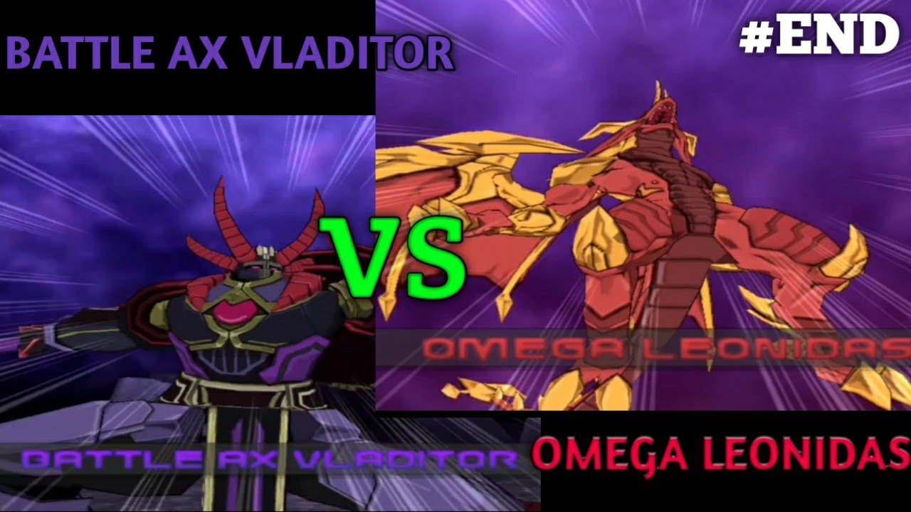 OMEGA LEONIDAS VS BATTLE AX VLADITOR FINAL BATTLE Bakugan battle brawler ps 2 android 