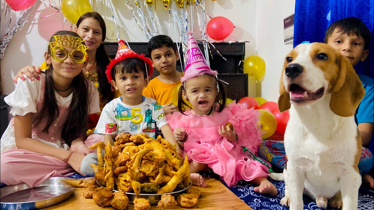 Pakoda Cake in Rudransh Birthday 😍 Birthday Party 🥳