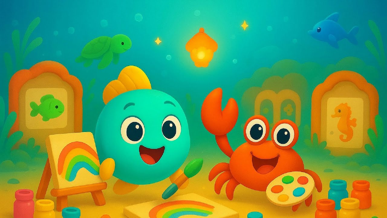 🎶 Finn & Koralles Ozean-Kunst-Musikspaß! 🐟🦀 | by BrightTales