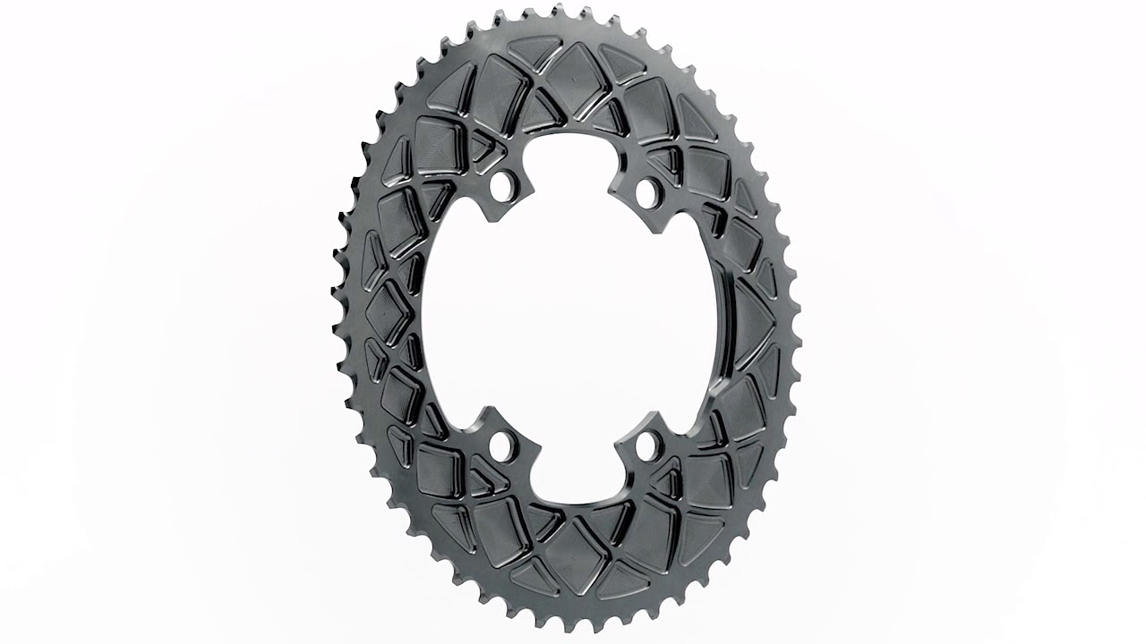 absoluteBLACK  Premium Oval Road 110/4 BCD Chainring.