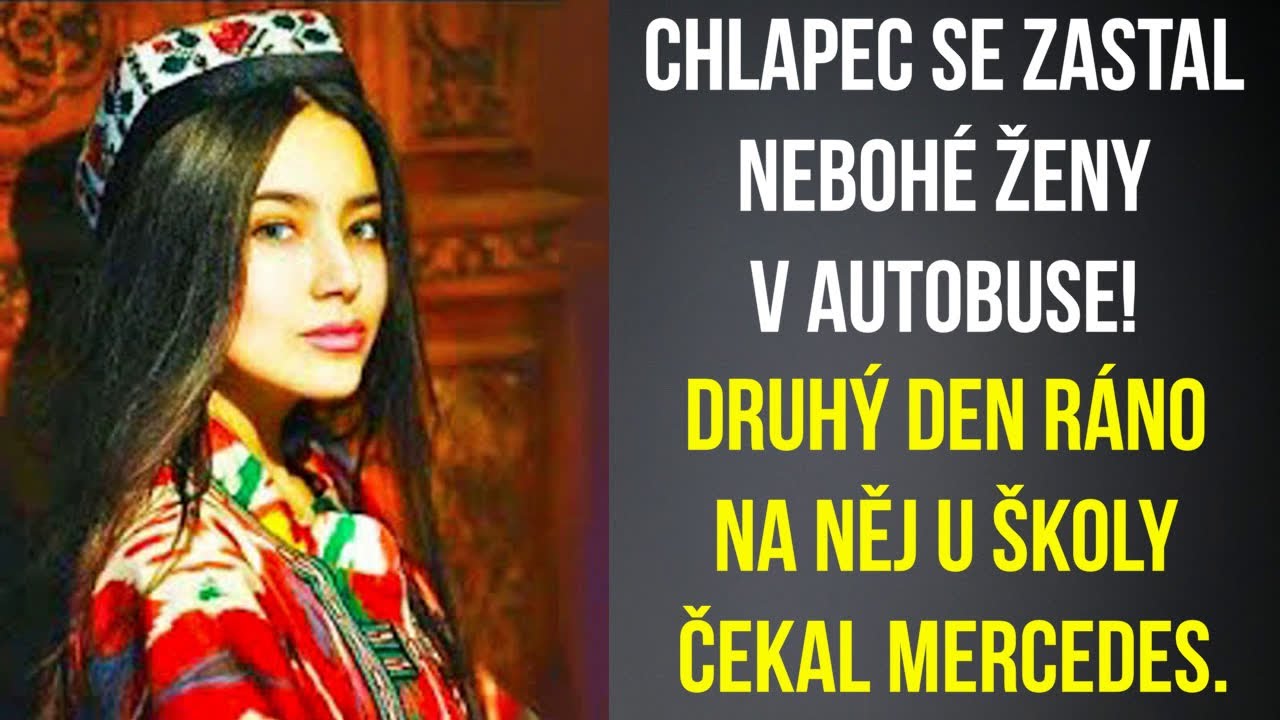 Chlapec se zastal nebohé ženy v autobuse! Druhý den ráno na něj u školy čekal Mercedes...