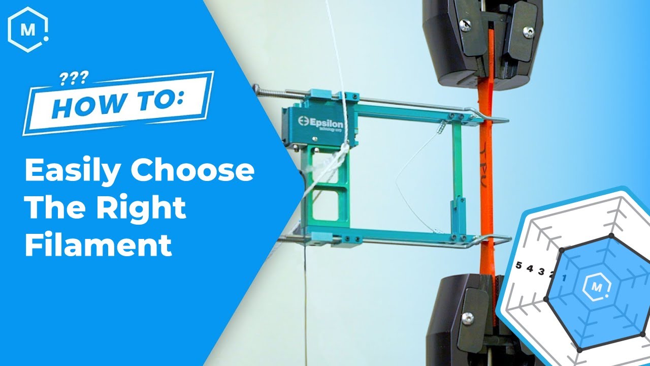 How To Easily Choose The Right 3D Printing Filament - Material Properties Radar Graphs