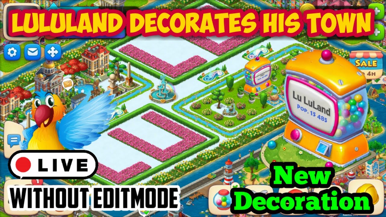 LULULAND DECORATES HIS TOWN part 2 | Township Level 85 | Township Layout