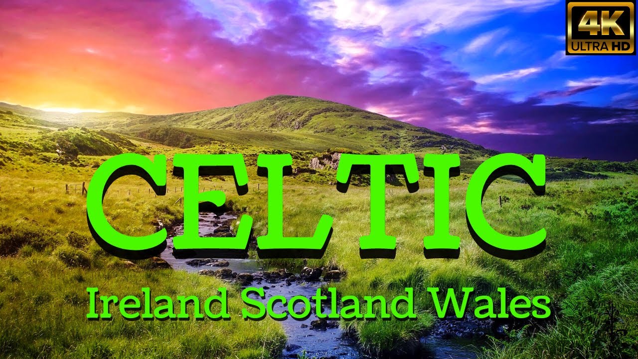 Beautiful Irish, Scottish & Welsh Celtic Music & Scenery - For Relaxation-Sleep Help-Meditation...