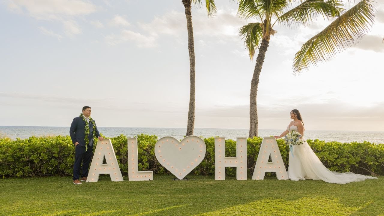 Sydnee & Bryson's Wedding | Paradise Cove Koolina | Oahu Hawaii
