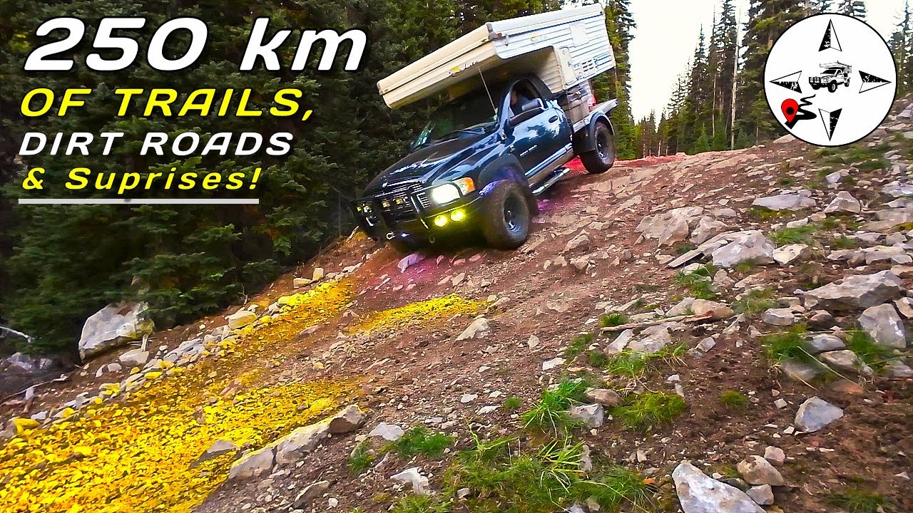 Challenging Mountain Pass, Night Wheeling, Lakes, Camping & a Amazing Canyon / 4x4 truck camper