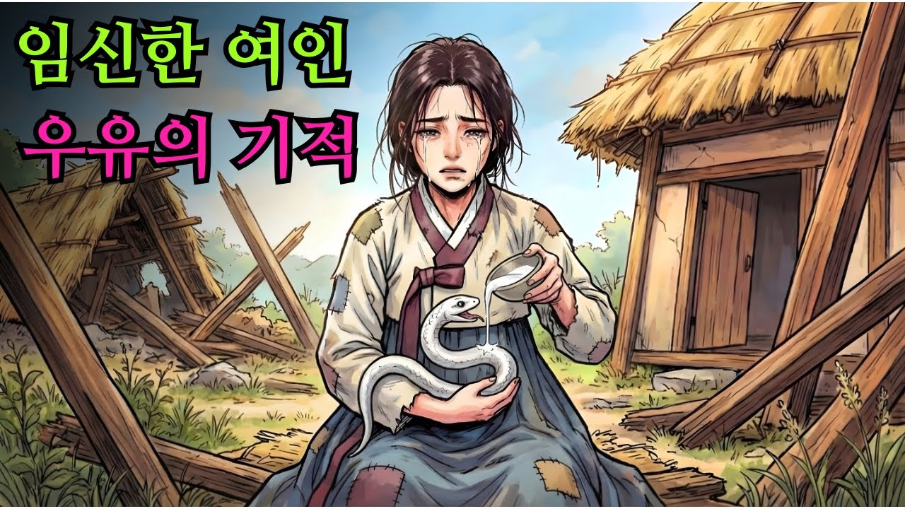 임신한 여성이 다친 뱀의 입에 우유를 부었더니 기적이 일어났다.|민담 |전설 |설화 |옛날이야기 |오디오북
