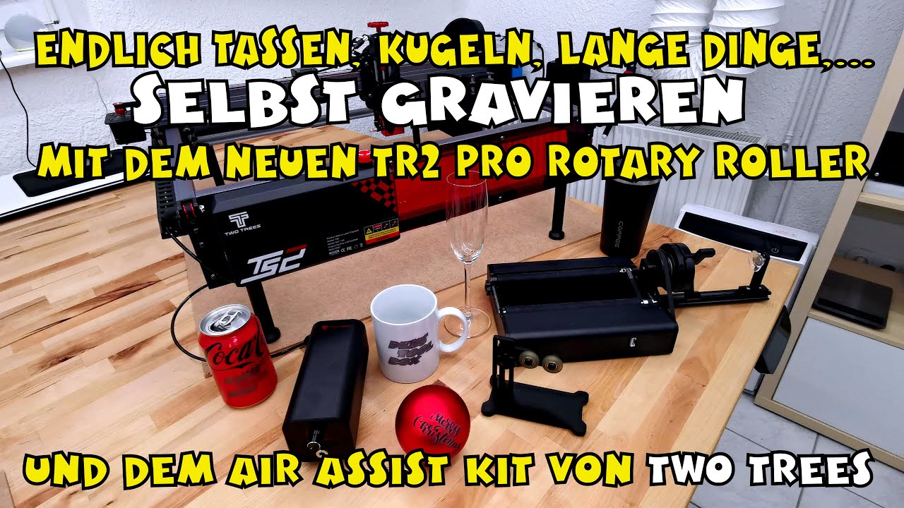 Genial: Two Trees TR2 Pro Rotary Roller & Air Assist Kit