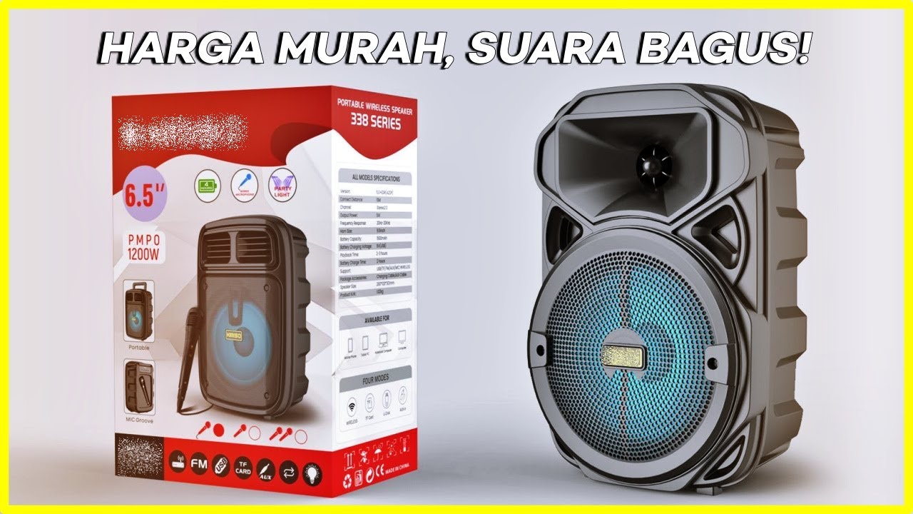 10 Rekomendasi SPEAKER KARAOKE MURAH TERBAIK 100 RIBUAN | Suara Vocal Jernih, Bass Tetap Berasa