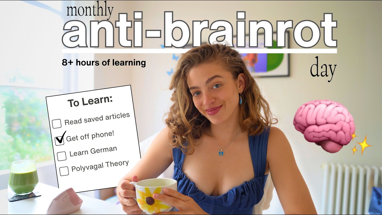 Anti-Brainrot Day: 8-Hour Study With Me For Fun!