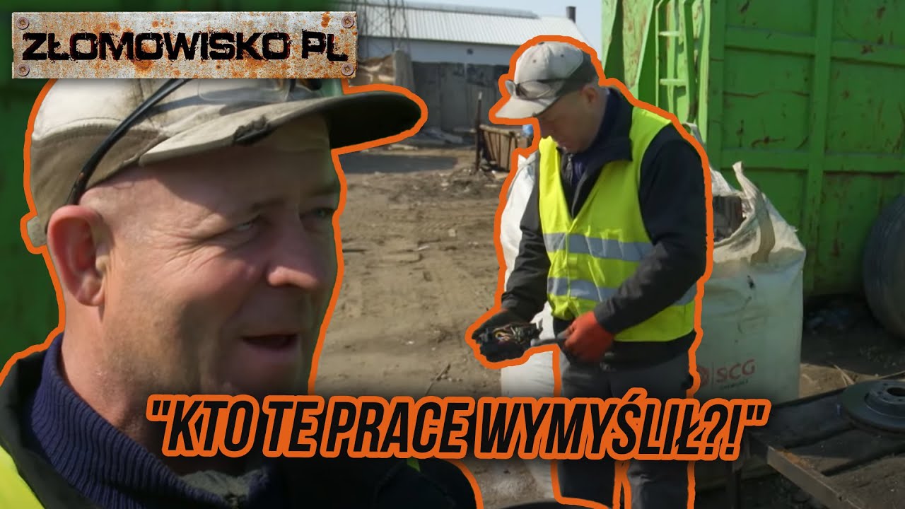 Niewdzięczna robota na złomowisku. 