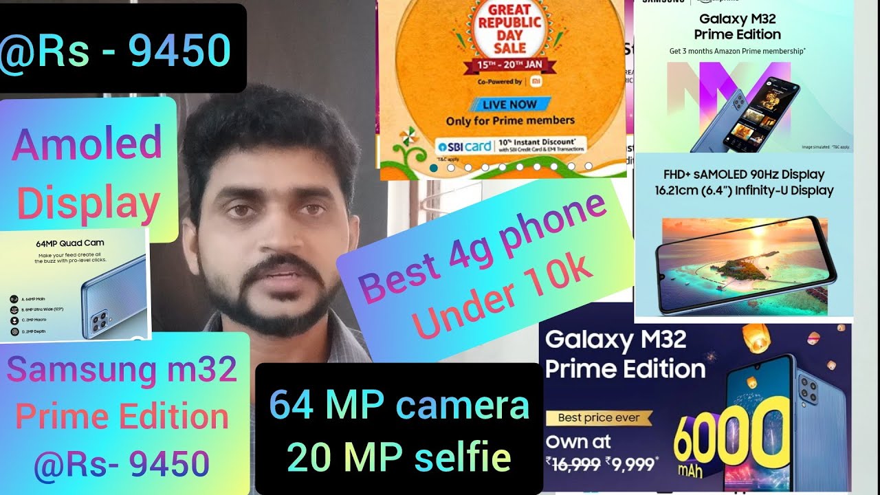 samsung m32 prime edition | samsung galaxy m32 @Rs-9899 | samsung m32 prime edition review