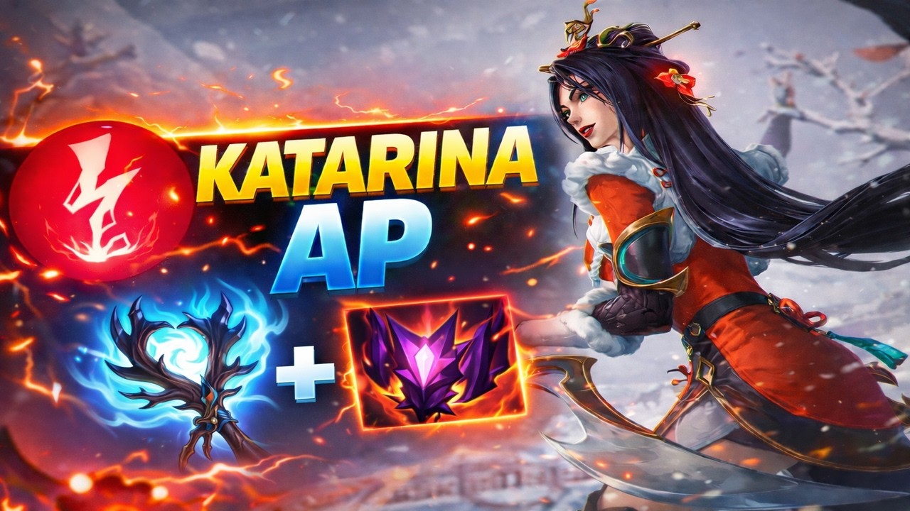 KATARINA AP EXPLODINDO com Ápice da Tempestade + Chama Sombria
