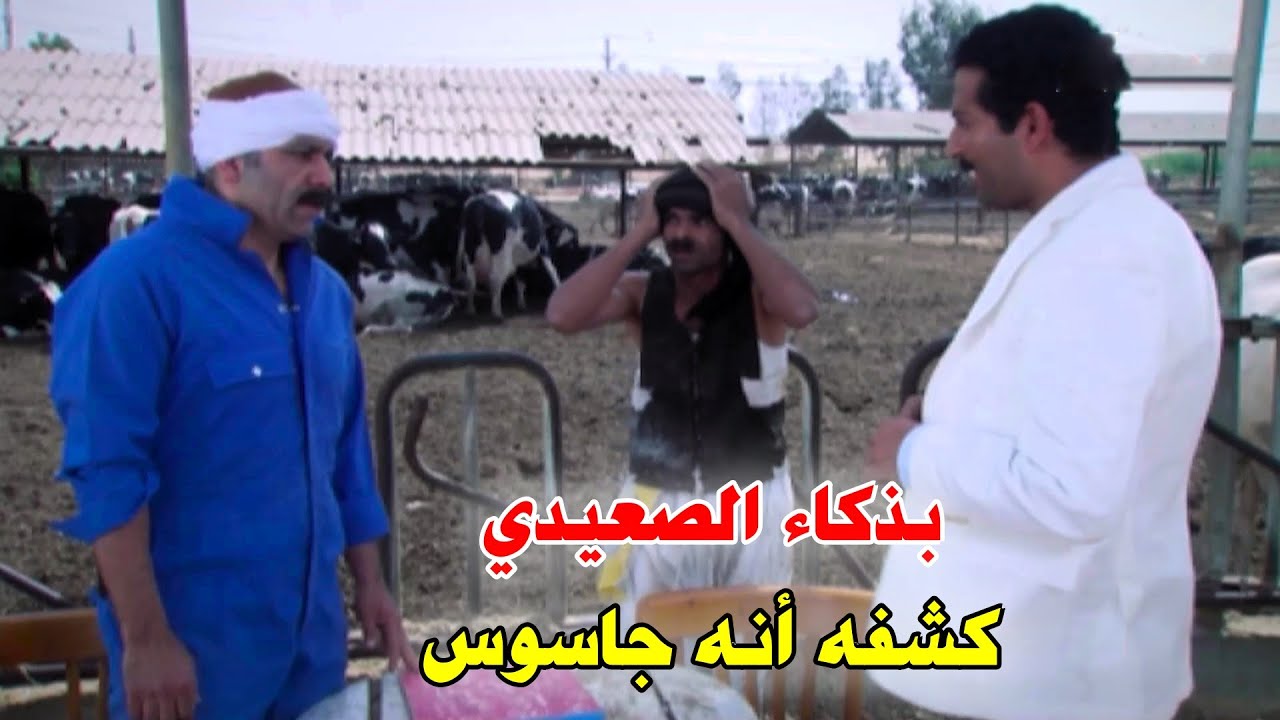 الصعيدي مناع من نظرة لوجه الضابط عرف انه جاي يتجسس عليه وعلمه الذكاء