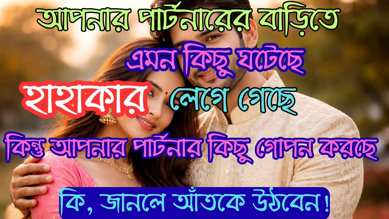 বড় কিছু ঘটে গেছে আপনার পার্টনারের বাড়িতে।হাহাকার লেগে গেছে। সে কিছু গোপন করছে । কিন্তু কেন!
