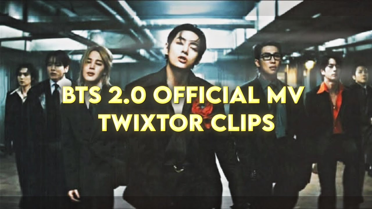 BTS 2.0 official MV twixtor clips for editing [ 4k ]