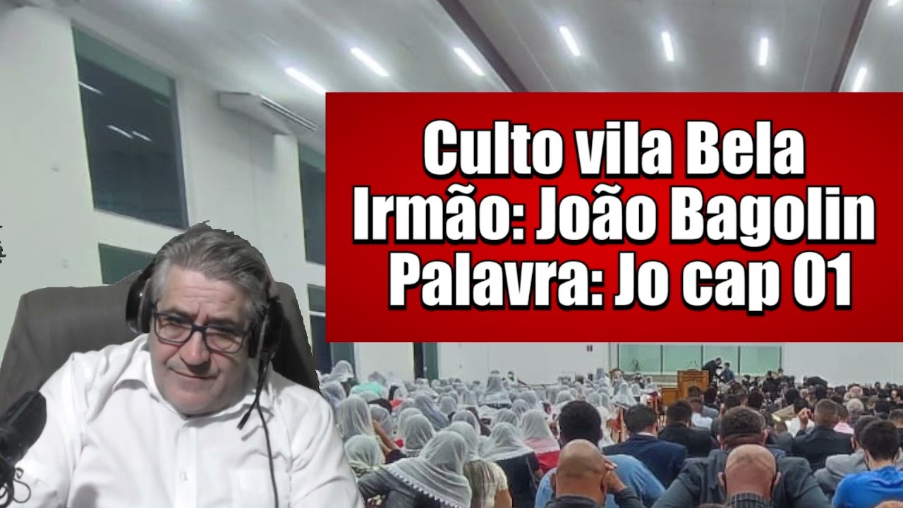 CCB:VILA BELA  -JOÃO BAGOLIM -FESTA NA IGREJA LOTADISSIMA - JÓ CAP 1 -AUDIO EXCELENTE#ccb #hinosccb