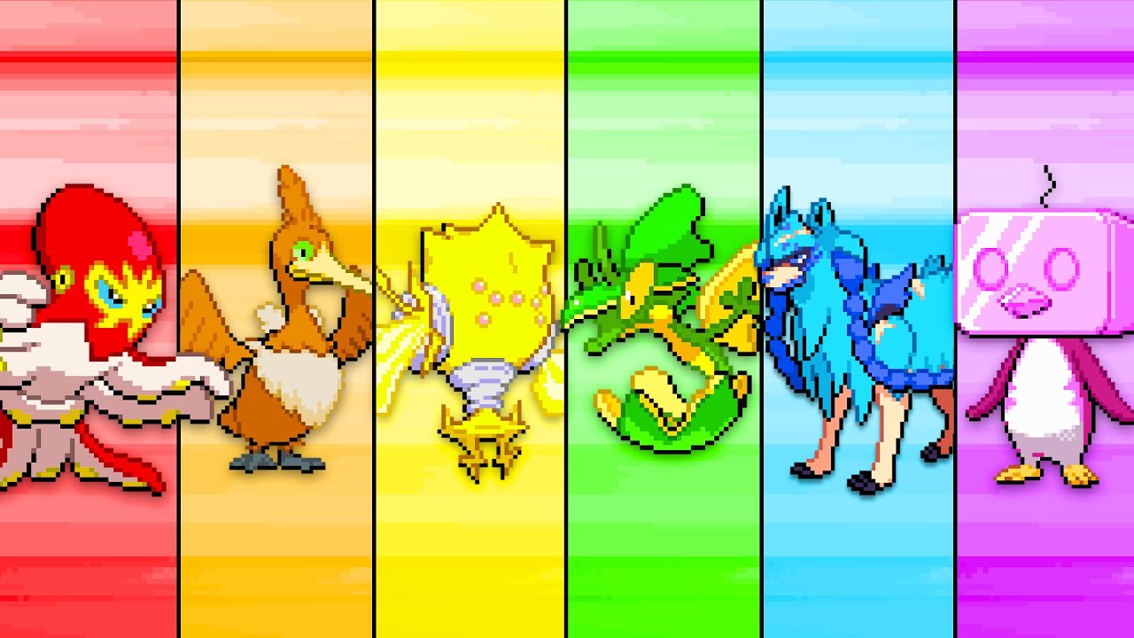 La REVANCHE du PREMIER À AVOIR UNE EQUIPE POKEMON SHINY ARC-EN-CIEL GAGNE !! (Shiny Rainbow Team)