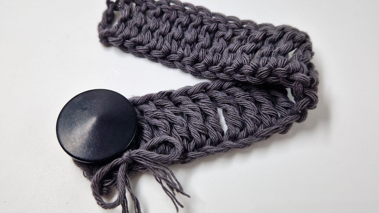 Treble Crochet Stitch Bracelet Tutorial for Beginners